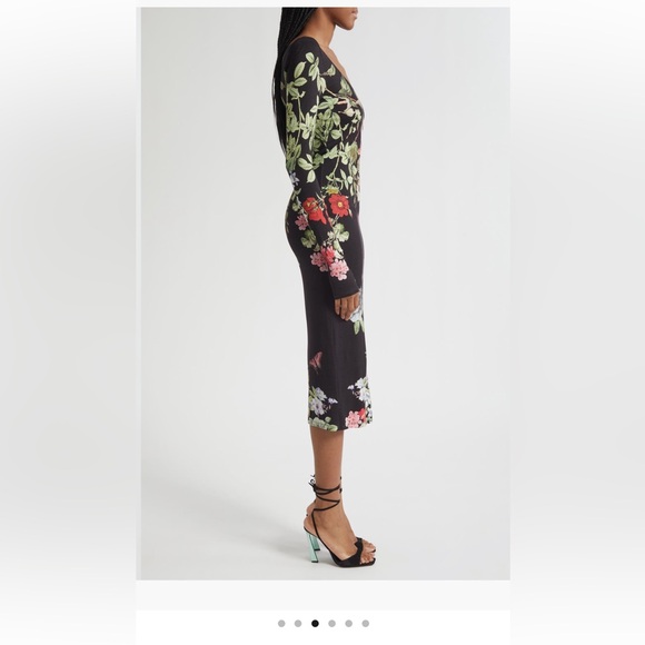 Alice + Olivia Delora Floral Print Dress - Picture 4 of 6